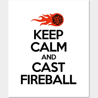 dnd christmas fireball Posters and Art